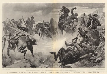A Messenger of Death, a Good Shot by the Naval Brigade at Estcourt, on 18 November